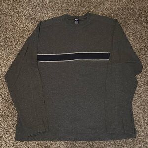 GAP Gray Long Sleeve Shirt with Stripe